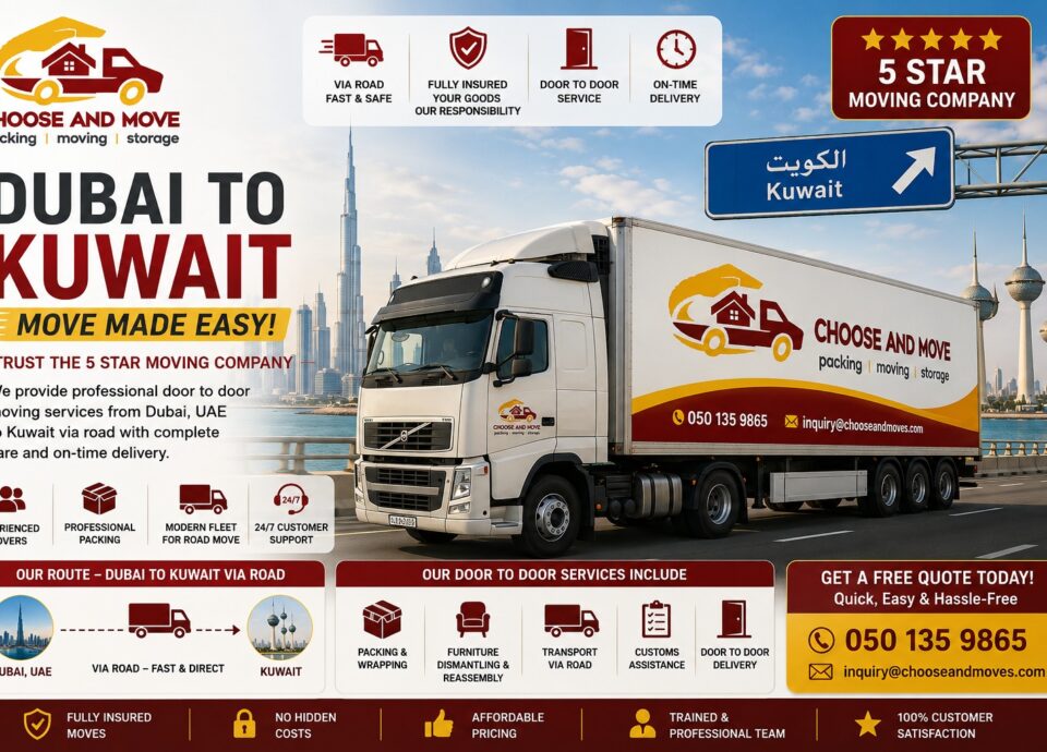 dubai to kuwait move made easy | 5 star moving company