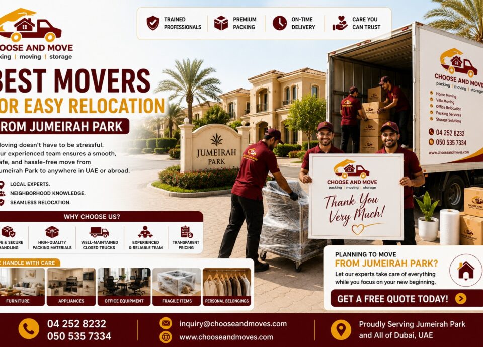 professional moving services in jumeirah park