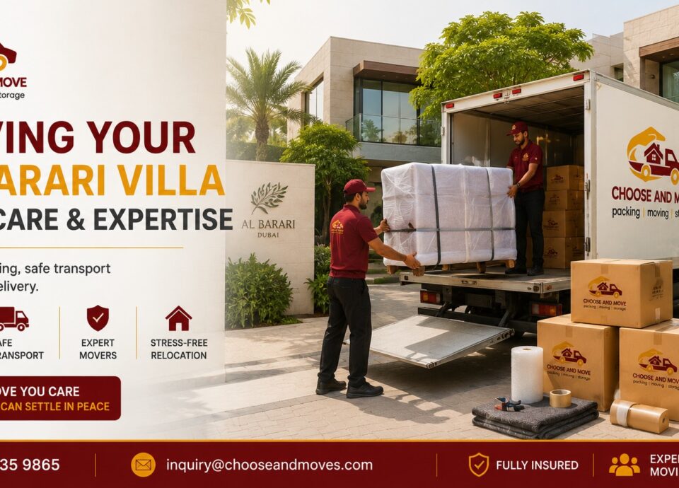 movers in al barari | Choose and Move moving service in al barari