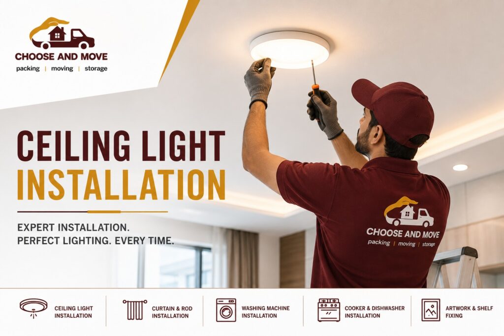 Light fixing | Choose and Move handyman services