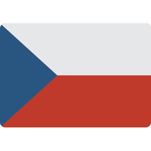 flag of the czech republic: blue triangular hoist with white on top and red on the bottom.