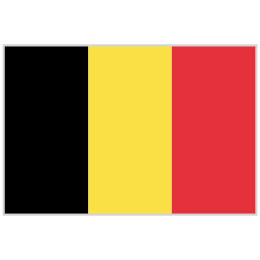flag of belgium: vertical black, yellow, and red stripes.