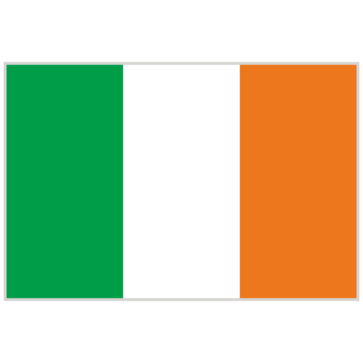 irish flag (green, white, and orange vertical stripes)